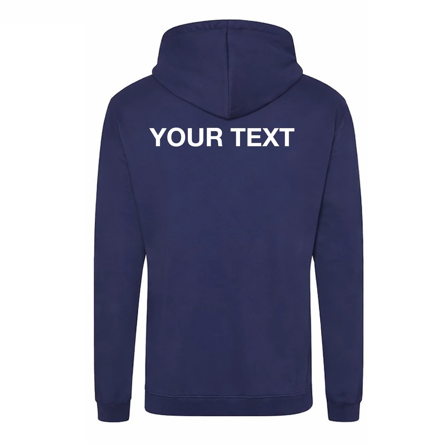 Back Print Personalised Hoodie [Minimal Front Logo]